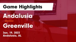 Andalusia  vs Greenville  Game Highlights - Jan. 19, 2022