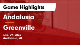 Andalusia  vs Greenville  Game Highlights - Jan. 29, 2023