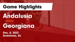 Andalusia  vs Georgiana  Game Highlights - Dec. 8, 2023