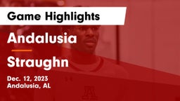 Andalusia  vs Straughn  Game Highlights - Dec. 12, 2023