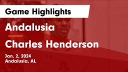 Andalusia  vs Charles Henderson  Game Highlights - Jan. 2, 2024