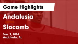 Andalusia  vs Slocomb  Game Highlights - Jan. 9, 2024
