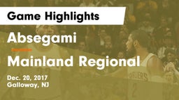 Absegami  vs Mainland Regional  Game Highlights - Dec. 20, 2017