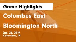 Columbus East  vs Bloomington North  Game Highlights - Jan. 26, 2019