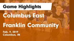 Columbus East  vs Franklin Community  Game Highlights - Feb. 9, 2019