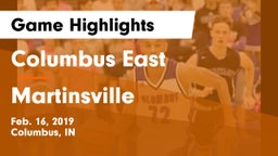 Columbus East  vs Martinsville  Game Highlights - Feb. 16, 2019