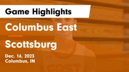 Columbus East  vs Scottsburg  Game Highlights - Dec. 16, 2023