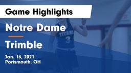 Notre Dame  vs Trimble  Game Highlights - Jan. 16, 2021