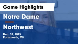 Notre Dame  vs Northwest  Game Highlights - Dec. 18, 2023