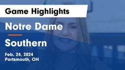 Notre Dame  vs Southern  Game Highlights - Feb. 24, 2024