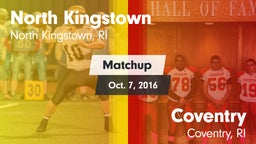 Matchup: North Kingstown vs. Coventry  2016