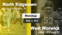 Matchup: North Kingstown vs. West Warwick  2016