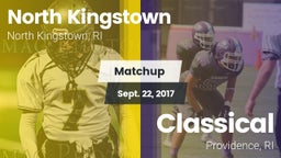 Matchup: North Kingstown vs. Classical  2017
