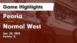 Peoria  vs Normal West  Game Highlights - Jan. 20, 2023