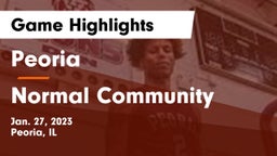 Peoria  vs Normal Community  Game Highlights - Jan. 27, 2023