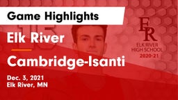 Elk River  vs Cambridge-Isanti  Game Highlights - Dec. 3, 2021