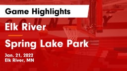 Elk River  vs Spring Lake Park  Game Highlights - Jan. 21, 2022