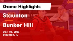 Staunton  vs Bunker Hill Game Highlights - Dec. 26, 2023