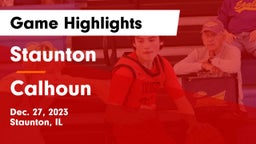 Staunton  vs Calhoun  Game Highlights - Dec. 27, 2023