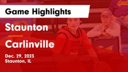 Staunton  vs Carlinville  Game Highlights - Dec. 29, 2023