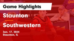 Staunton  vs Southwestern  Game Highlights - Jan. 17, 2024