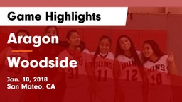 Aragon  vs Woodside  Game Highlights - Jan. 10, 2018