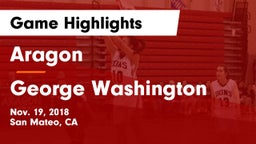 Aragon  vs George Washington  Game Highlights - Nov. 19, 2018
