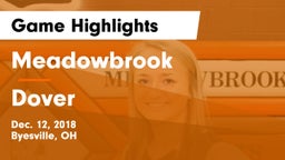 Meadowbrook  vs Dover  Game Highlights - Dec. 12, 2018