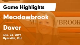 Meadowbrook  vs Dover  Game Highlights - Jan. 24, 2019