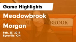 Meadowbrook  vs Morgan Game Highlights - Feb. 23, 2019