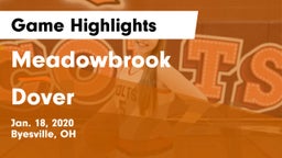 Meadowbrook  vs Dover  Game Highlights - Jan. 18, 2020