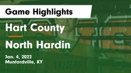 Hart County  vs North Hardin  Game Highlights - Jan. 4, 2022