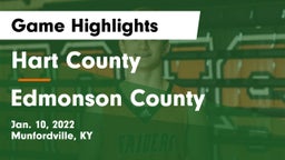 Hart County  vs Edmonson County  Game Highlights - Jan. 10, 2022