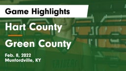 Hart County  vs Green County  Game Highlights - Feb. 8, 2022