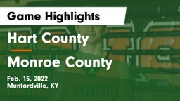 Hart County  vs Monroe County  Game Highlights - Feb. 15, 2022