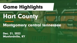 Hart County  vs Montgomery central tennessee Game Highlights - Dec. 21, 2022