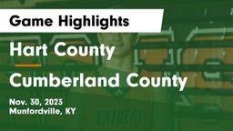 Hart County  vs Cumberland County  Game Highlights - Nov. 30, 2023
