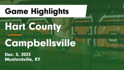 Hart County  vs Campbellsville  Game Highlights - Dec. 5, 2023