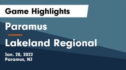 Paramus  vs Lakeland Regional  Game Highlights - Jan. 20, 2022