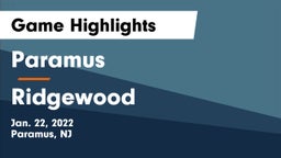 Paramus  vs Ridgewood  Game Highlights - Jan. 22, 2022