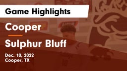 Cooper  vs Sulphur Bluff Game Highlights - Dec. 10, 2022