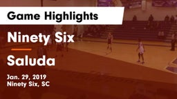 Ninety Six  vs Saluda  Game Highlights - Jan. 29, 2019