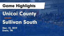 Unicoi County  vs Sullivan South  Game Highlights - Dec. 13, 2019