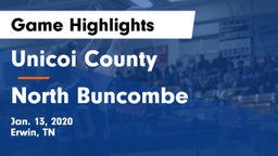 Unicoi County  vs North Buncombe  Game Highlights - Jan. 13, 2020