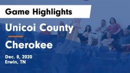 Unicoi County  vs Cherokee  Game Highlights - Dec. 8, 2020