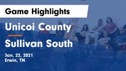 Unicoi County  vs Sullivan South  Game Highlights - Jan. 22, 2021