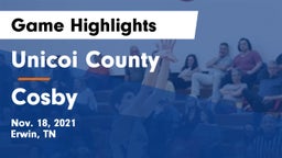 Unicoi County  vs Cosby  Game Highlights - Nov. 18, 2021