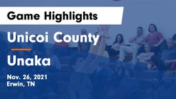 Unicoi County  vs Unaka  Game Highlights - Nov. 26, 2021