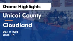 Unicoi County  vs Cloudland  Game Highlights - Dec. 2, 2021