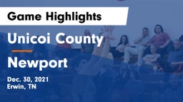 Unicoi County  vs Newport  Game Highlights - Dec. 30, 2021
